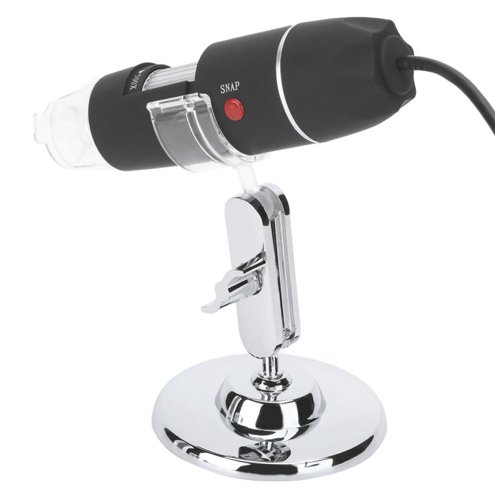 Digital Microscope 50X-500X 1920x1080P USB Interface Handheld Portable Mini Camera with Bracket and Adjustable 8 LED HD