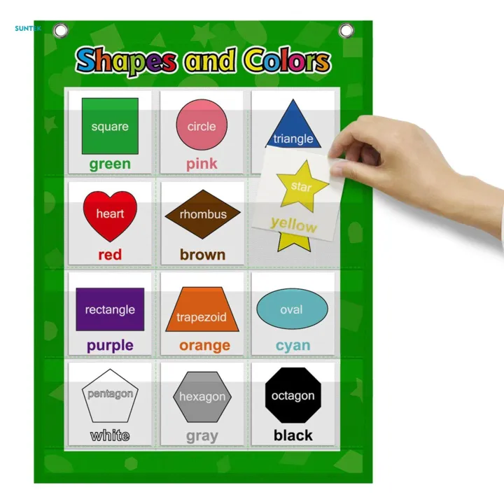 Foldable%20Pocket%20Chart%20Recognition%20Educational%2012%20Pockets%20Shape%20Color%20for%20Home%20Toddlers%20-%20Image%209