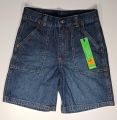 Stylish 2 quarter stone washed denim pant for 5-7 years boy. (waist 24-25 inch, long 15.5 inch). 