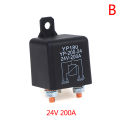 Starting relay 200A 100A 12V/24V Power Automotive Heavy Current Start Relay.