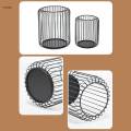 Modern Hollow Lantern Candle Holder Candlestick Vintage Light Candle Stand for L 18cmx21cm.