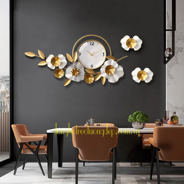Light%20Luxury%20Wall%20Clock%20Metal%20Decorative%20Style%20Creative%20Flower%20Clock%20-%20Image%203