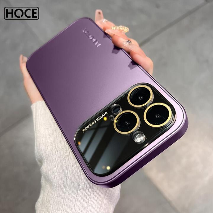 HOCE%20Luxury%20Square%20Border%20Phone%20Cases%20For%20iPhone%2011%2012%2013%2014%2015%20Pro%20Max%20Case%20Full%20Camera%20Lens%20Glass%20Protective%20Soft%20TPU%20Frame%20Acrylic%20Hard%20Back%20Cover%20-%20Image%202