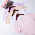 Women Casual Short Sleeve T-shirts Round Neck Breathable Ice Silk Loose T-Shirts Tees. 