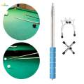 Retractable Billiards Pool Cue Stick Anti Slip Handle Pool Cue Bridge Head 1 Rod Cross. 
