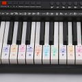 Piano Sticker Transparent Piano Keyd Sticker 49/54/61/88 Key Electronic Keyd 88 Key Piano Stave Note Sticker for Piano Keys.