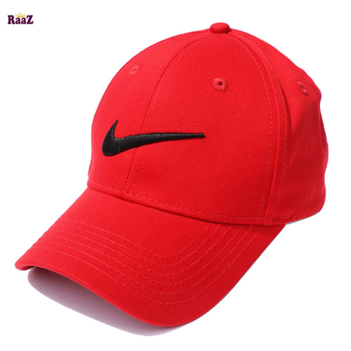 Black%20Embroidery%20logo%20Red%20Cotton%20Curved%20Cap%20For%20Men%20-%20Image%202