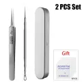 German Ultra-fine No. 5 Blackhead Remover Tweezer Beauty Salon Face Skin Care Tool Pimple Ingrown Hair Clip Black Dots Remov Acn. 