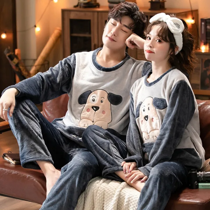 Autumn%20Winter%20Pajama%20Sets%20Pyjamas%20Women%20Cartoon%20Cute%20Home%20Wear%20Men%20Pijama%20Clothes%20Flannel%20Sleepwear%20Dinosaur%20Couple%20Sleepwear%20-%20Image%206