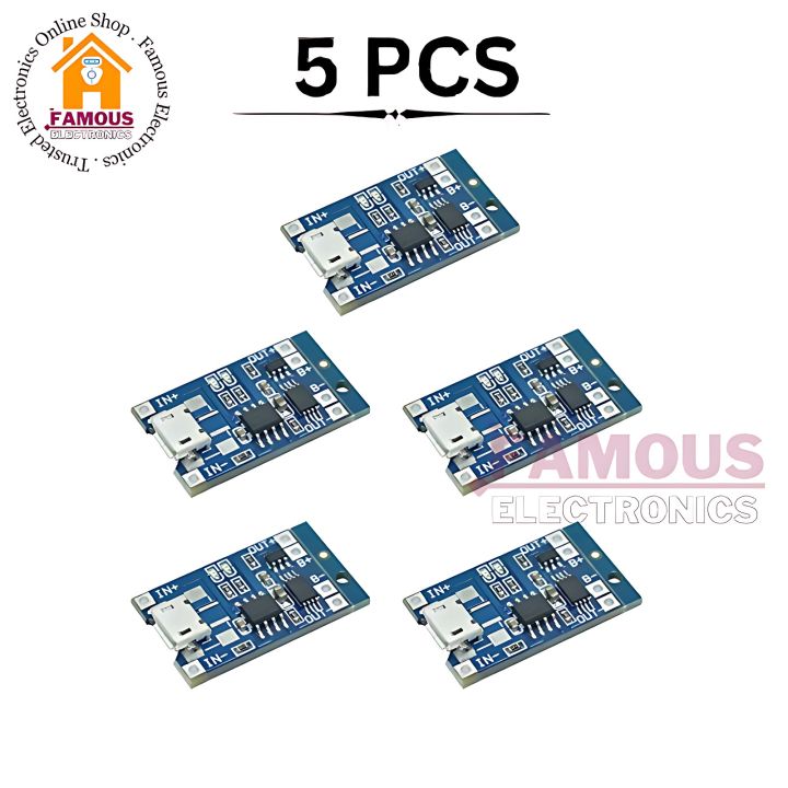 Tp4056%205Pcs%20Lot%2018650%20Lithium%20Battery%20Charging%20Board%20Module%20Charger%20Modules%20TP%204056%20(5pcs)%20-%20Image%208