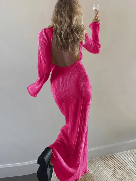 Side%20with%20Me%20Long%20Sleeve%20Bodycon%20Robe%20Split%20Dress%20Women%202022%20Summer%20Backless%20Casual%20Holiday%20Evening%20Woman%20Party%20Dresses%20-%20Image%206