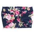 【beauty code store】Floral Knotted Headband Summer Bohemia  Stretch Hair Band for Girls Elastic Turban Floral Spa Headbands DQ468. 
