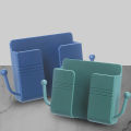 1PCS Wall Mounted Organizer Box Punch Free TV Remote Control Storage Mounted Phone Plug Wall Holder. 
