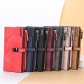 New Women Long Wallets Magnetic Buckle Top Quality Card Holder Classic Female Purse Zipper Wallet For Girl.