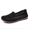 Shoes women's summer new slip-on net shoes beanie shoes soft soled women's sandals flat soles breathable mom shoes women's shoes. 