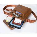 Luxury Vintage Men Messenger Bag Fashion PU Leather Shoulder Bag Business Crossbody Bag Large Capacity Male Casual Handbag. 