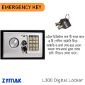 A Digital Locker Safe Box Zymak L300 Wide Size Security Safe Vault Black Color Shinduk Password Locker.