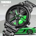 SKMEI 1787(Copy) Wheels Fashion Watch for Men White - Watch For Men by SN Watch. 