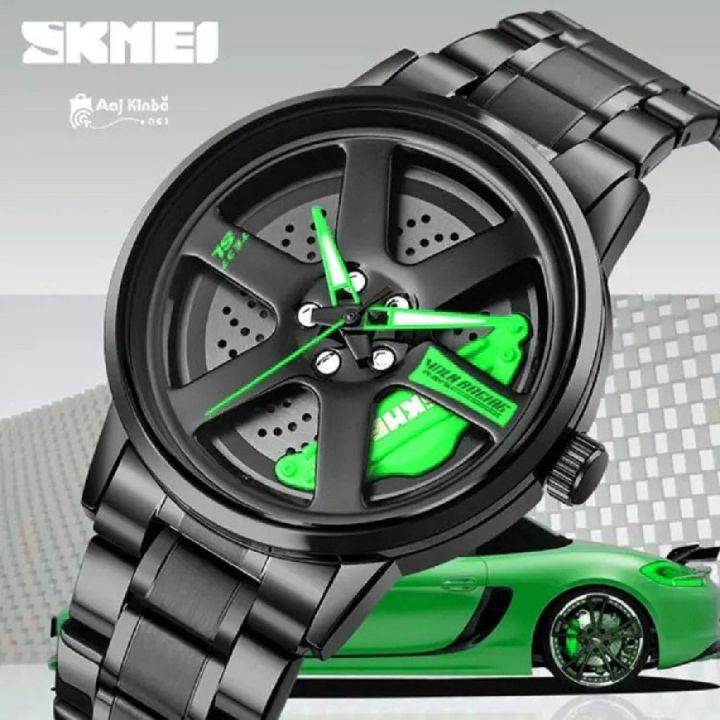 SKMEI 1787(Copy) Wheels Fashion Watch for Men White - Watch For Men by SN Watch