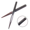 【Daily Necessities For Anyone Store】Quality Wood Handle Hair Comb Natural Boar Hair Brush Fluffy Handle Comb Hairdressing Barber Hair Styling Tool.