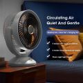 USB Air Circulation Electric Fan Non Rechargeable Table Desktop Portable Wall Mounted 360 Degree Rotation with Light for Home.