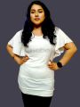 Export Quality Kappa Fashion Cotton Linen Mix Comfortable T-Shirt For Ladies. 