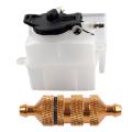 BRADOO- 1Pcs RC 02004 Fuel Tank for HSP 1:10 Nitro On-Road Car Buggy Truck & 1Pcs Upgrade Aluminum Alloy 1/10 Fuel Filter Spare Parts for HSP RC Engine Nitro. 