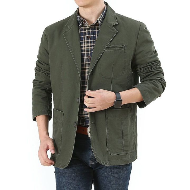 Men's%20Cotton%20Suit%20Jacket%20Multi-Pocket%20Work%20Pants%20Leisure%20Suit%20Middle-Aged%20Loose%20plus%20Size%20Spring%20and%20Autumn%20Fat%20Jacket%20for%20Men%20-%20Image%208