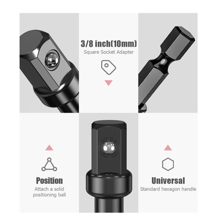 3/8%20Impact%20Adapter,%2010%20Pack%203/8%20Socket%20Adapter%201/4%20Inch%20to%203/8%20Socket%20Adapter%20Kit%20for%20Impact%20Driver,%20Automotive%20DIY%20-%20Image%204