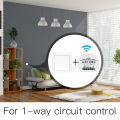 Tuya ZigBee 3.0 Smart Light Switch Relay Module 1 Gang zigbee+rf Switch Module Remote work with Alexa Google Home Simple Fidelity design. 