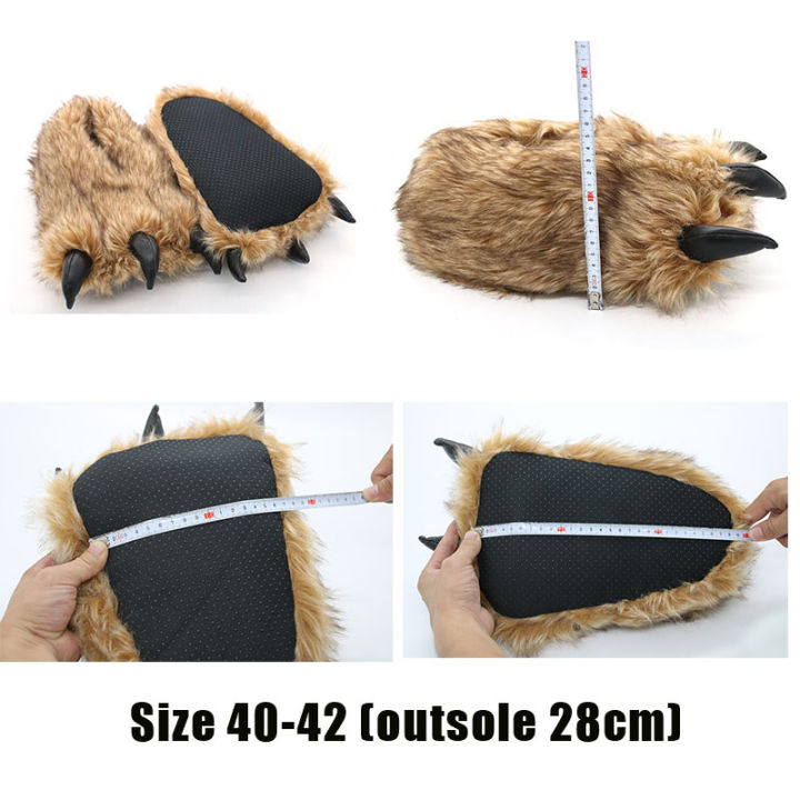 Animals%20Beast%20Claw%20Shoes%20Slides%20for%20Men%20Fun%20Chunky%20Fuzzy%20Slippers%20Male%20Plush%20Warm%20Bear%20Paw%20Lovers%20Funny%20slippers%20-%20Image%206