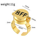 BFF Ring Creative Can Be Open Couple Ring For Best Friend Gift Podazz. 