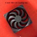 5″ Inch 12V Cooling Fans 5 Inches DC 12V 127mm Heatsink Cooler Cooling Fan Radiator Heat Dissipation Fan With Cables.