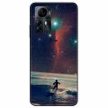 For ZTE Blade V41 Smart Case A7050 Soft Black Silicone Painted Cat Phone Cover for ZTE V41 Smart Astronaut Funda TPU V41Smart. 