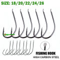 Large Size MARU 18/20/22/24/26 Fishing Hook Flat Head MARUSEIGO High Carbon Steel Sharp Barbed Fish Hooks.