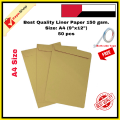 Envelope Premium Quality (A4 9''x12'') size Liner Paper 150 GSM ( 50 pieces Bundle ). 