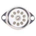 NXFDSIOZ 20PCS Ceramic B9A Gold-Plated 9Pin Vacuum Tube Socket Panel Chassis Mount for ECC81 ECC82 ECC83 EL84 6922 Vacuum Tube.
