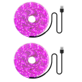 2X LED Grow Light Full Spectrum 5V USB Grow Light Strip 2835 LED Phyto Lamps for Plants Greenhouse Growing 100cm.