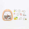 Japanese Corner Cartoon Animal Transparent PVC Pack Handheld Tent DIY Gupan Decorative Sticker with Over 50 Styles. 