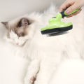 Steel Wire Needle Retractable Brush, Self-cleaning Slicker Brush,For Pet Grooming, Easy to Clean, Suitable for Small and Large Dogs and Cats, Short and Long Hair，Green. 
