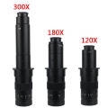 4K 48MP HDMI USB Digital Video Monocular Microscope Camera Continus Zoom 180X 300X C-Mount lens For Soldering Phone Repair Tools.