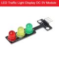 LED Traffic Light Display DC 5V Module LED Light Bulbs Digital Signal Output Ordinary Red Yellow Green 3 Color Light Separate Control Board For Arduino.