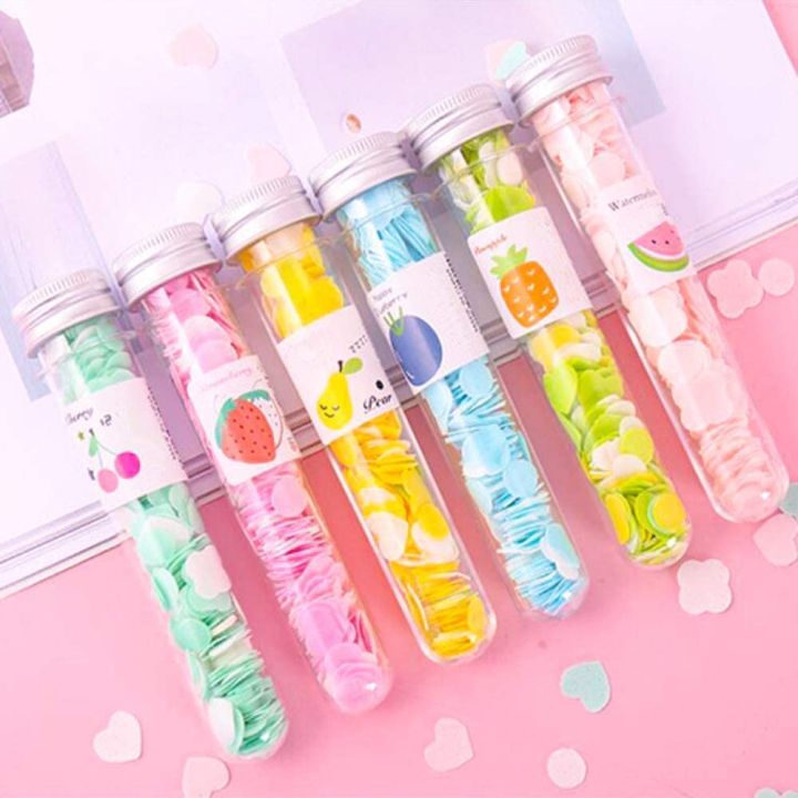 Travel soap Soft  Flower Design Tube Shape Bottle, Hand Paper Soap For Travelling, Disposable Hand Washing Cleaning Paper Soap Foaming Paper Soap (Pack of 1)