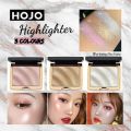 New HOJO Highlighter Makeup Shimmer Powder Highlighter Palette Base Illuminator Highlight Face Contour Golden Bronzer.