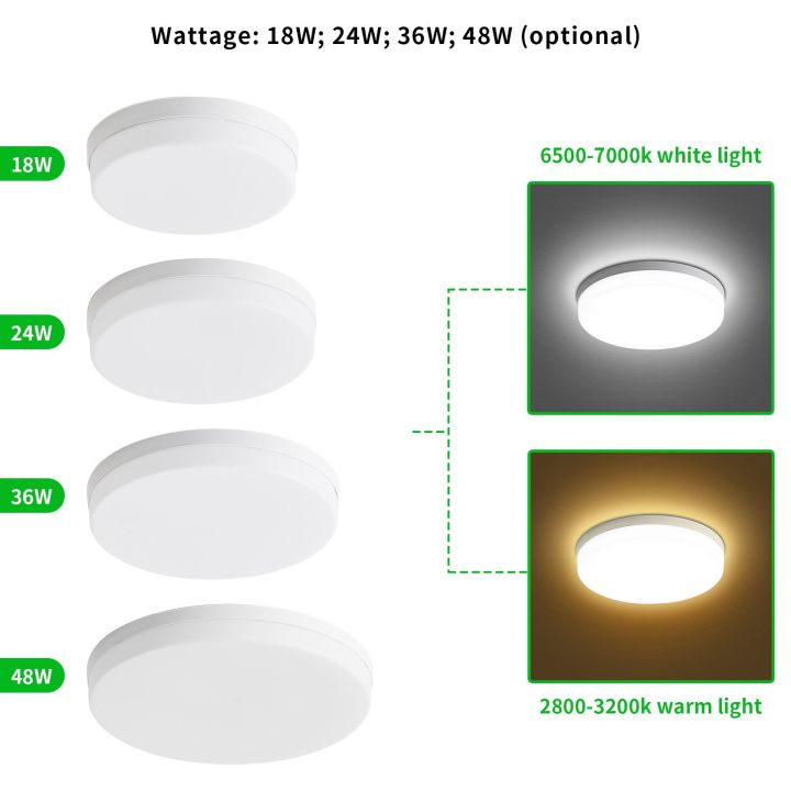 24W%20round%20LED%20ceiling%20light%20suitable%20for%20kitchen,%20bedroom,%20corridor%20-%20white-2%20-%20Image%202