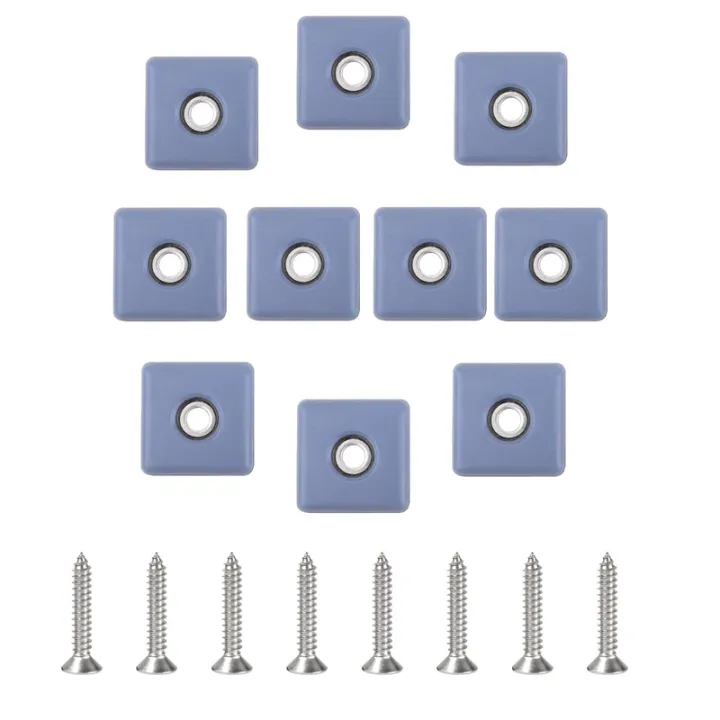 BRADOO-%2016pcs%20Furniture%20Sliders%2040mm%20Furniture%20Leg%20Protectors%20with%20Screws%20Square%20Chair%20Leg%20Protectors%20Furniture%20Glide%20Pads%20-%20Image%202