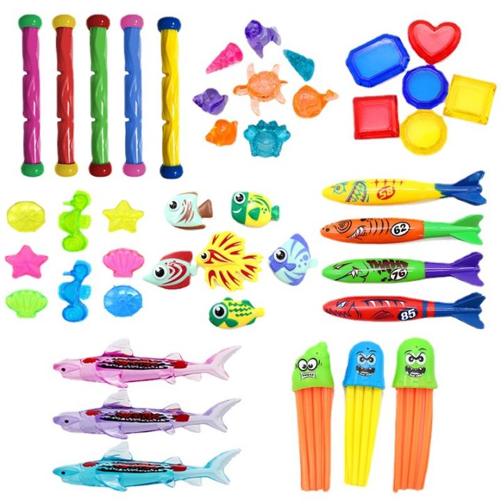 Toys%20Balls%20Cross-border%20Amazon%20Water%20Splash%20Diving%20Toys%20Kids%20Pool%20Treasure%20Hunt%20Diving%20Torpedo%20Water%20Ring%20Diamond%20Set%20Toys%20-%20Image%205