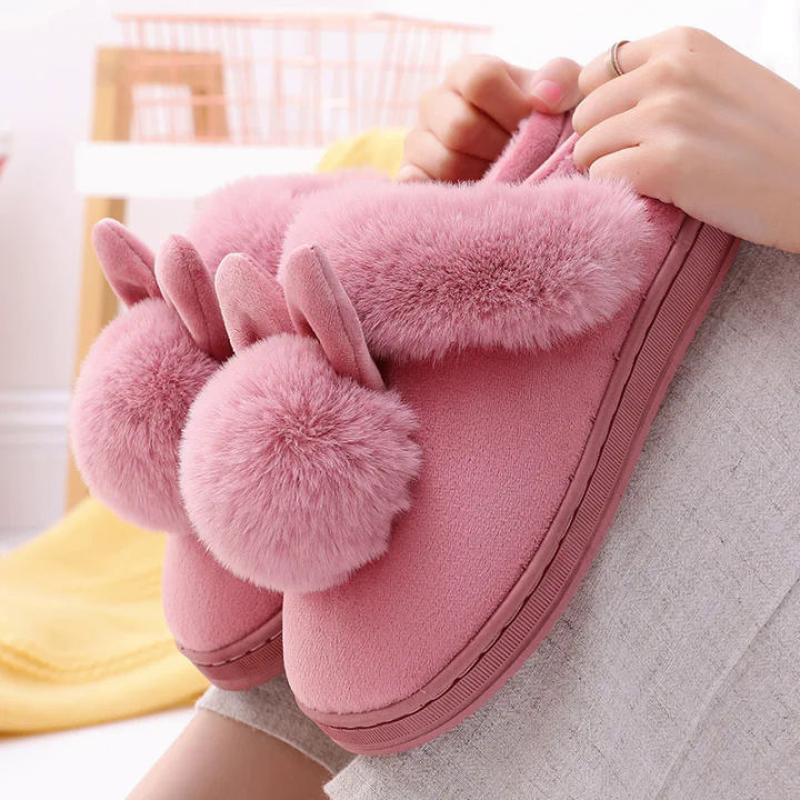 Women%20Winter%20Home%20Slippers%20Non-Slip%20Soft%20Warm%20House%20Shoes%20Ladies%20Indoor%20Bedroom%20Slipper%20Couples%20Cartoon%20Cute%20Rabbit%20Floor%20Slides%20-%20Image%202