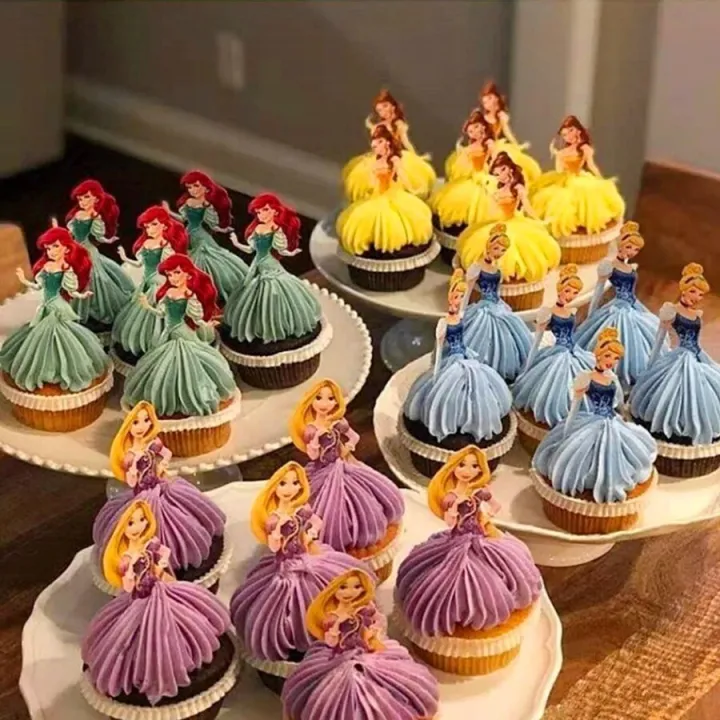 Disney%20Princess%20Cake%20Decorations%20Girls%20Favor%20Party%20Cake%20Topper%20Decorates%20Baby%20Shower%20Princess%20Cupcake%20Toppers%20Decor%20Supplies%20-%20Image%202