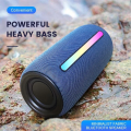 BTS-1822 Bluetooth, AUX, USB, TF Card & FM Radio Supported Colorful Lighting Effects Wireless Speaker. 